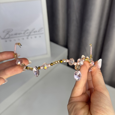 Tiara - gold & pink - Talisman [4]