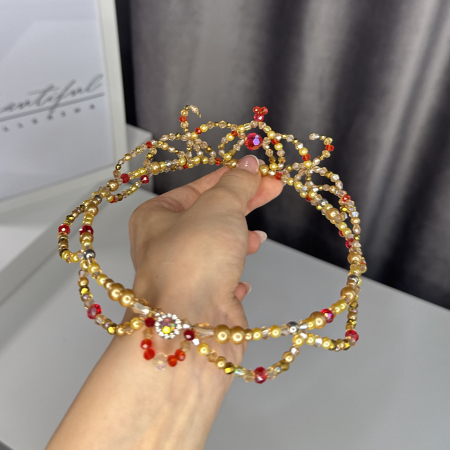 Tiara - gold & red - Diana [0]