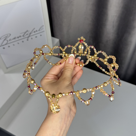 Tiara - gold & red - Esmeralda [3]