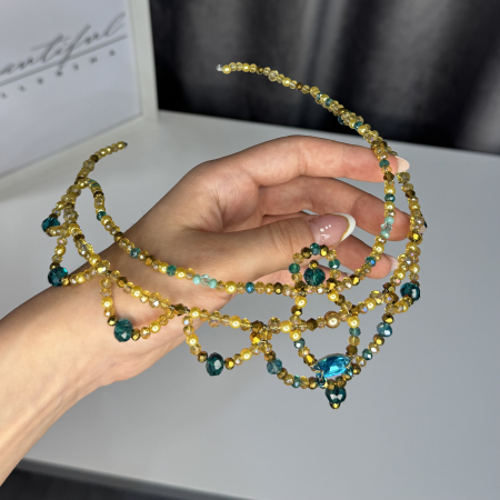 Tiara gold & turquoise - Corsaire [0]