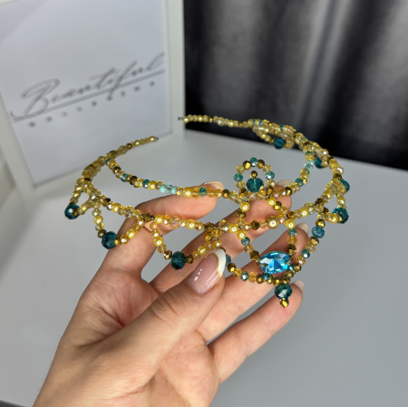 Tiara gold & turquoise - Corsaire [3]