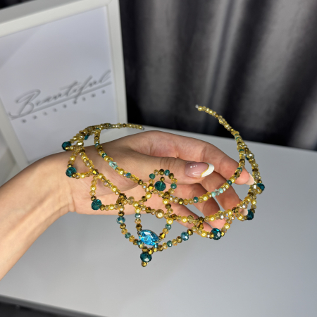 Tiara gold & turquoise - Corsaire [2]