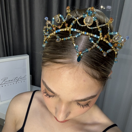 Tiara gold & turquoise - Pas D’esclave [4]