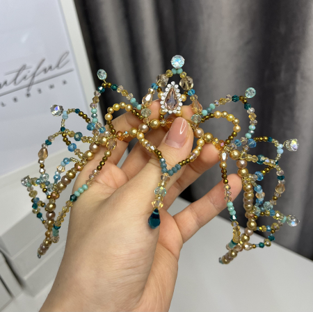 Tiara gold & turquoise - Talisman [2]