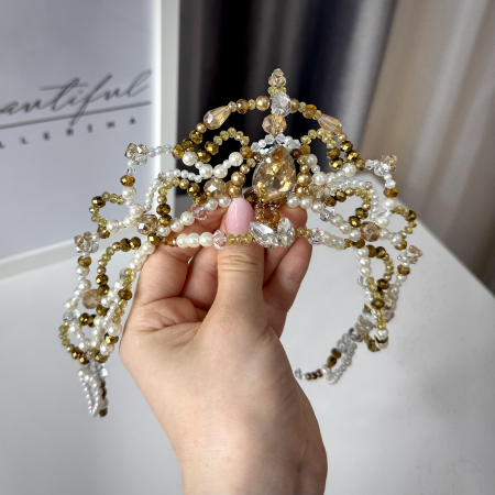 Tiara - gold & white - Raymonda [6]