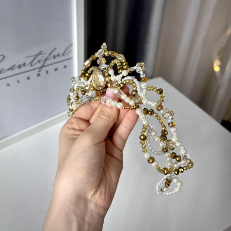 Tiara - gold & white - Raymonda [5]