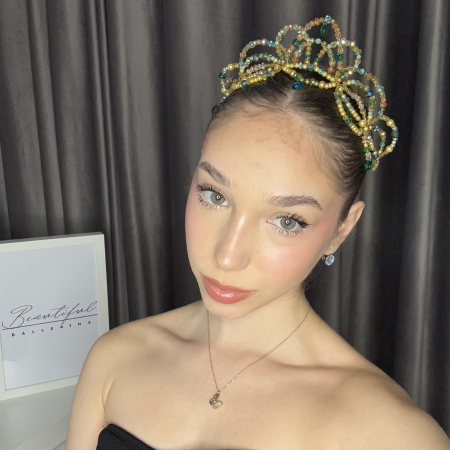 Tiara - green & gold - Esmeralda [9]
