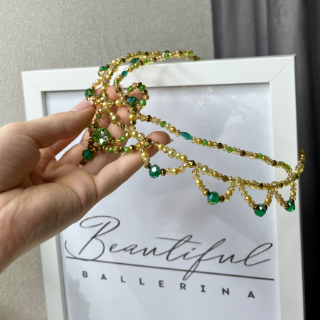 Tiara green & gold - Esmeralda [1]