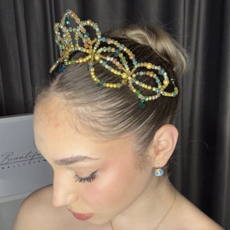 Tiara - green & gold - Esmeralda [1]
