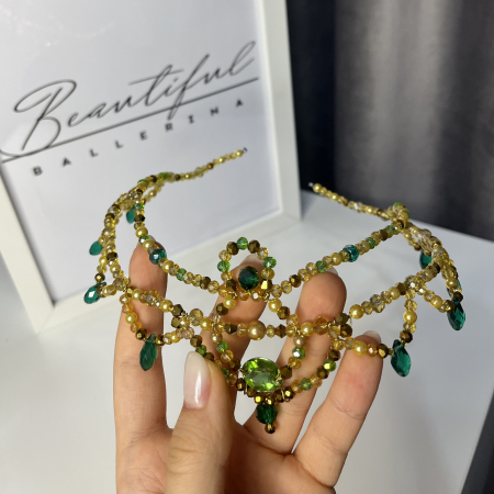 Tiara green & gold - Esmeralda [7]