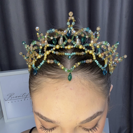 BB PRO TIARAS - Tiara - green & gold - Le Corsaire