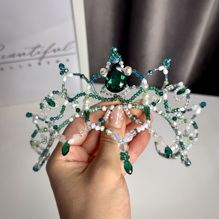 Tiara - green & white - Gulnara [0]