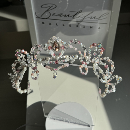 Tiara Model - Etoile - white & light pink - Aurora [5]