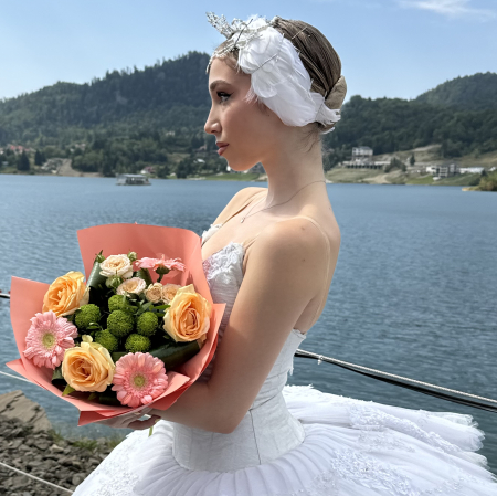 Tiara + Parura profesionala de lebada - set - White Swan - Odette [9]