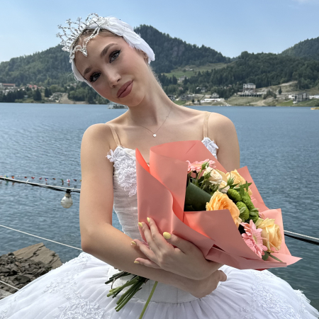 Tiara + Parura profesionala de lebada - set - White Swan - Odette [1]