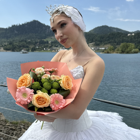 Tiara + Parura profesionala de lebada - set - White Swan - Odette [10]