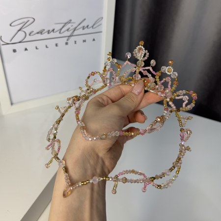 Tiara - pink , white , gold - Le Corsaire [1]