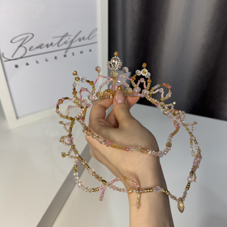 BB PRO TIARAS - Tiara - pink , white , gold - Le Corsaire