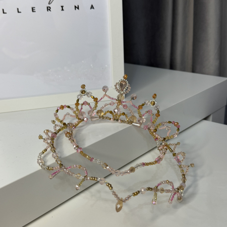 Tiara - pink , white , gold - Le Corsaire [7]