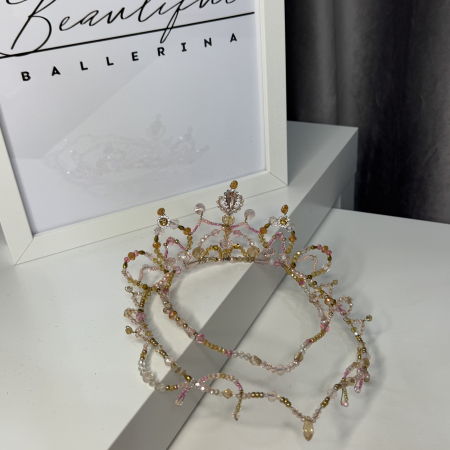 Tiara - pink , white , gold - Le Corsaire [2]
