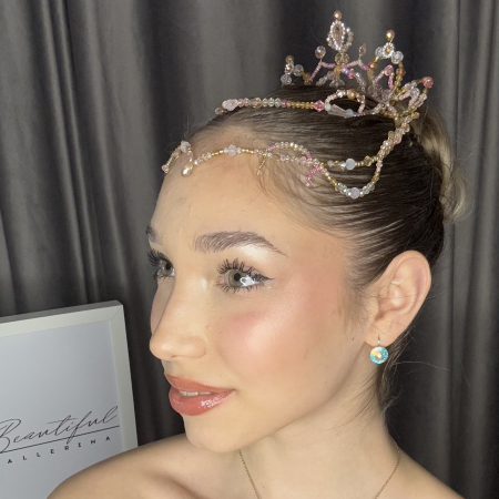 Tiara - pink , white , gold - Le Corsaire [4]