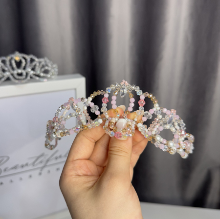 Tiara - pink , white & gold - Princess [10]