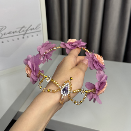 Tiara purple, pink, gold - Cupid [4]