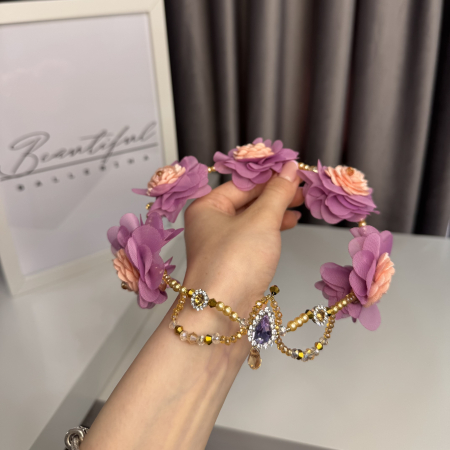 Tiara purple, pink, gold - Cupid [6]
