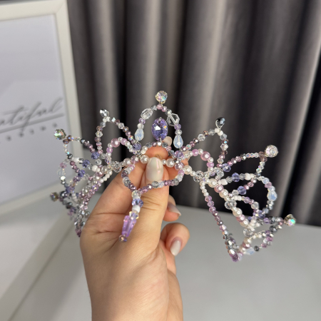 Tiara - purple & white - Medora [1]