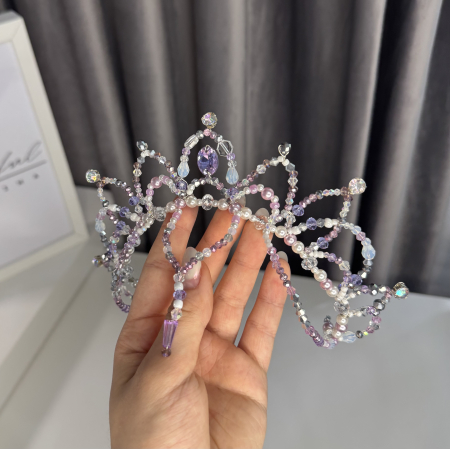 Tiara - purple & white - Medora [4]