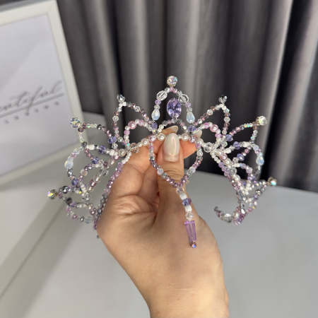 Tiara - purple & white - Medora [3]