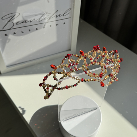 Tiara - red & gold - Pas d Esclave [11]