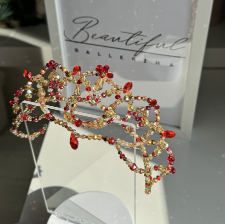 BB PRO TIARAS - Tiara - red & gold - Pas d Esclave