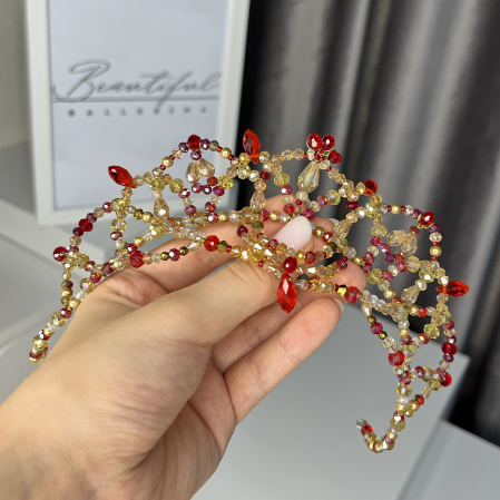 Tiara - red & gold - Pas d Esclave [8]