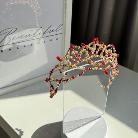 Tiara - red & gold - Pas d Esclave [4]