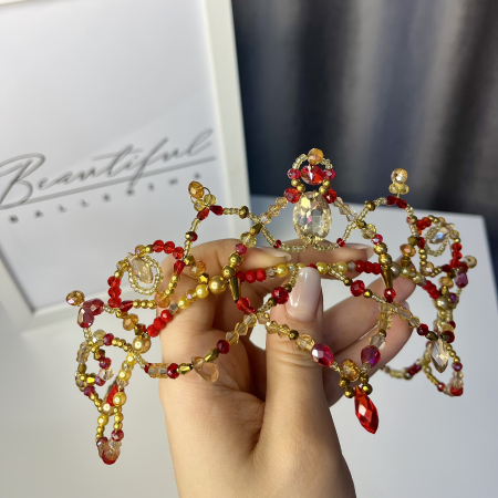 Tiara red & gold - Pas D’esclave - Gulnara [2]