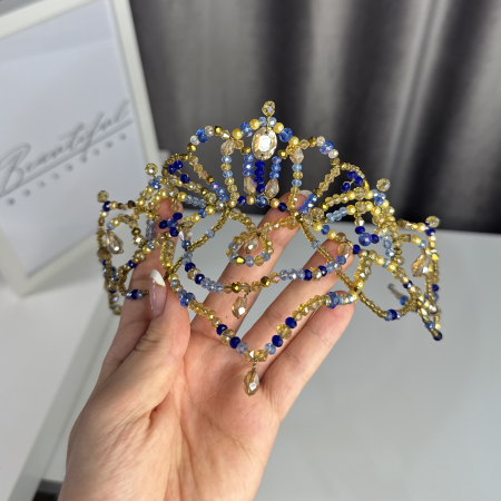 Tiara - royal blue & gold - Gamzatti [2]