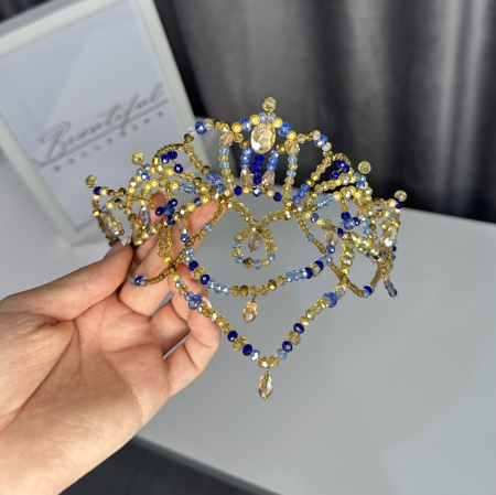 Tiara - royal blue & gold - Gamzatti [1]