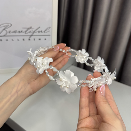 Tiara - white flowers - Giselle [3]