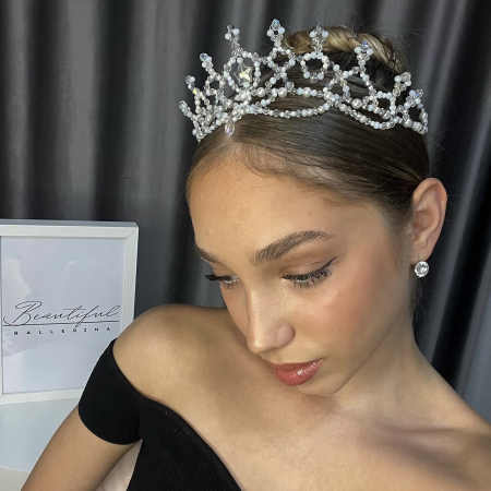 BB PRO TIARAS - Tiara White - Snowflakes