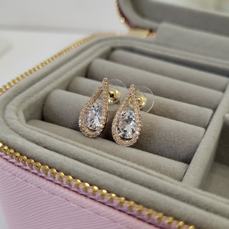 Variation Earrings - White/Gold [1]