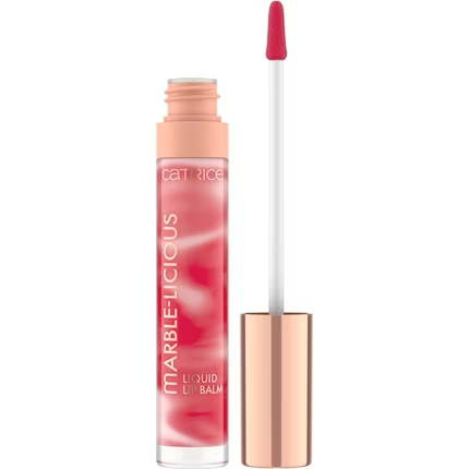 Catrice Marble-licious Liquid Lip Balm Nourishing Hydrating Softening with Coconut Oil Glossy Non-Sticky Finish with Tint of Color Vegan Cruelty Free 10 Swirl It Don't Shake It [3]