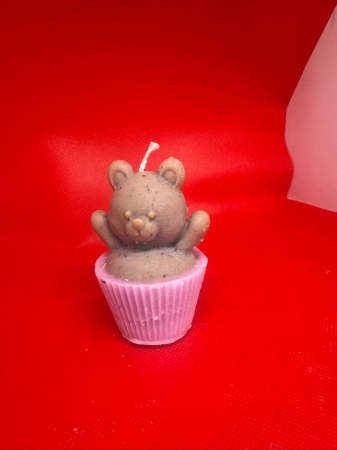Beautyfull Handmade - Lumânare Ursulețul Muffin