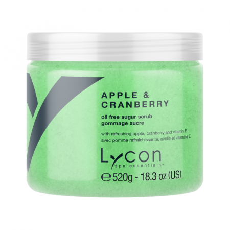 CORP - Exfoliant din zahar fara ulei, Sugar scrub Refreshing Apple and Cranberry - 520g