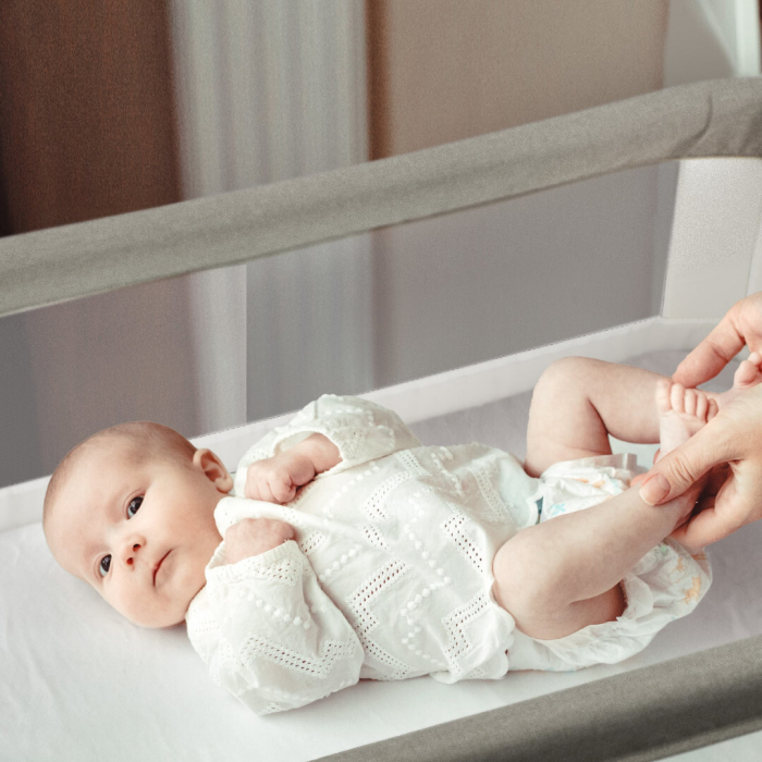 BabyGo - Patut cu cadru din Lemn Goodnight Grey [3]