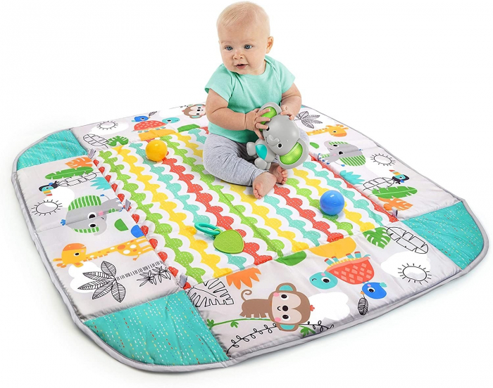 Bright Starts - Salteluta de activitati 5 in 1 Gym & Ball Pit Totally Tropical [8]