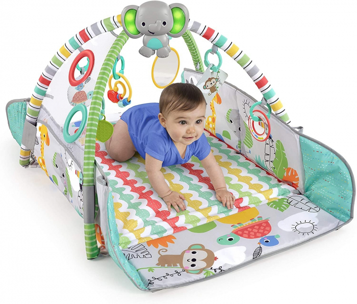 Bright Starts - Salteluta de activitati 5 in 1 Gym & Ball Pit Totally Tropical [7]