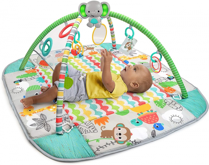 Bright Starts - Salteluta de activitati 5 in 1 Gym & Ball Pit Totally Tropical [2]