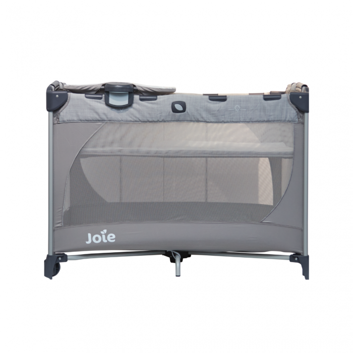 Joie - Patut pliant Commuter Change Gray Stripes, cu cosulet detasabil inclus [5]