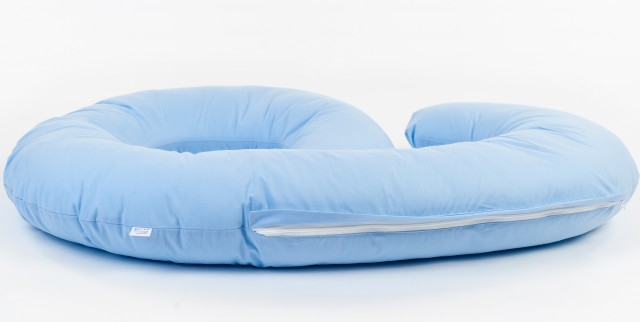 Perna pentru gravide si alaptare husa bleu in forma cifrei 9 Bebedeco [3]